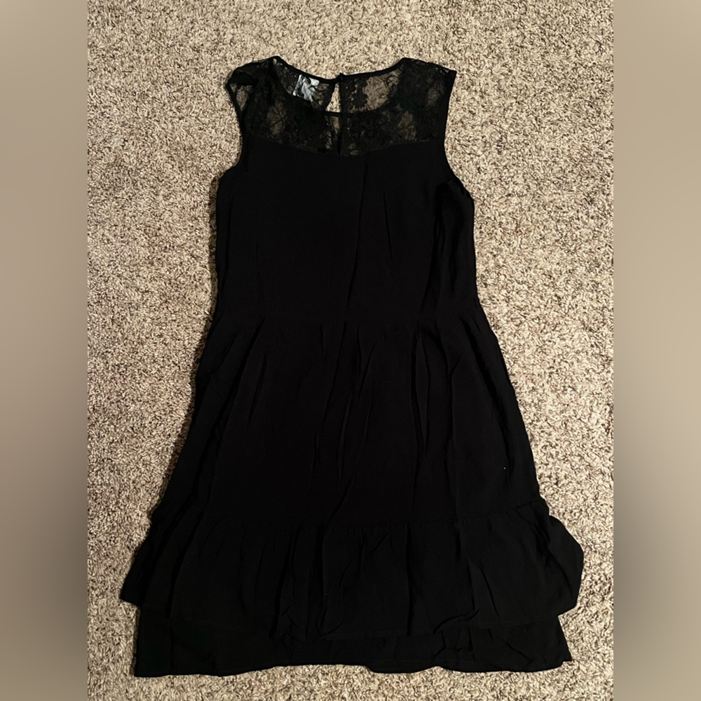 Black fit and flare strapless Vero Moda dress